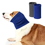 2 Hals- und Ohrenschützer für Hunde, beruhigende Haustiere, reduziert Lärm, komfortabel und unempfindlich gegen Angst, für den Winter, für Hunde ...