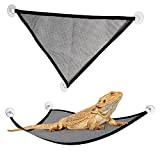 2 Stück Eidechse Geckos Reptilien bartagamen Zubehör Netz hängend Bett Spielzeug Mesh Reptile Hängematten Mesh Lizard Hängematte, für Reptilien wie ...