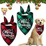 2 Stück Weihnachten Haustier Bandanas, Hunde Bandana, Hundehalstuch, Halstuch Hund, Hunde Geburtstag Bandana Lätzchen, Dreieck Haustier Lätzchen für Kleine und ...