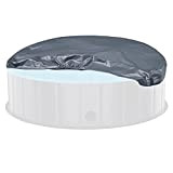 Abdeckung für Hundepool,UV-Beständiges/Halten Wasser Warm PVC Runde Doggy Pool Schutzabdeckung für Kinder&Haustier,80/120/160cm
