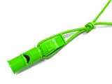 ACME Doppeltonpfeife Pfeife mit Trill + Pfeifenband 640 9cm neon grün