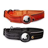 AirTag Hundehalsband - Verstellbares Hunde Halsband mit AirTag Halterung Anhänger Halter - AirTag Hund Tracker - Apple AirTag Halsband für ...