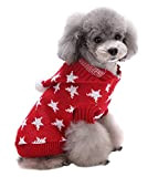 AIYUE® Weihnachten Hundemantel Pet Kostüm Halloween Haustiere netten Pullover Hundepullover Mantel Jumper Coat Hundejacke Hund Hoodie Kapuzenjacke Bekleidung mit 5 ...