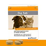Alfavet Dia Tab, Diät-Ergänzungsfuttermittel für Hunde und Katzen, Kautablette gegen Durchfall Erbrechen, 6 x 5,5g