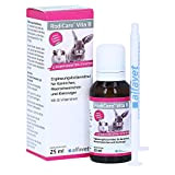 Alfavet RodiCare Vita B, B-Vitamine Ergänzungsfuttermittel für Kaninchen, Meerschweinchen und Kleinnager, 25ml Flasche mit Dosierspritze