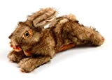 ALL FOR PAWS Classic - Brown Rabbit - brauner Hase mit Quietscher - Hundespielzeug - Größe: Large