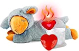 ALL FOR PAWS Snuggle Sheep Pet Verhaltenshilfe, Plüsch-Spielzeug (ein Herzschlag, ein warmer Beutel, grau)