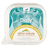 almo nature Daily mit Huhn, Schinken & Käse - Glutenfreie Rezeptur - Nassfutter für ausgewachsene Hunde - 9er Pack x ...