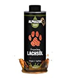 alphazoo Premium Lachsöl für Hunde & Katzen 500 ml, Fischöl als natürliche Ergänzung mit Omega 3 & Omega-6-Fettsäuren, Barf-Futteröl für ...