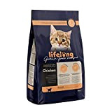 Amazon-Marke: Lifelong Alleinfuttermittel für Katzen (Kitten) mit frischem Huhn Getreidefreie Rezeptur - 3kg