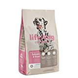 Amazon-Marke: Lifelong - Complete Dry Dog Food with Salmon and Rice for Medium and Large Breeds 5kgx2