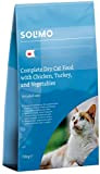 Amazon-Marke: Solimo - Komplett-Trockenfutter für erwachsene Katzen mit Huhn, Truthahn und Gemüse, 1er Pack (1 x 10 kg)