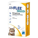 AMFLEE combo Flohmittel für Katzen, 50 mg/60 mg Lösung zum Auftropfen für Katzen mit Fipronil und (S)-Methopren, 3 Einzeldosis-Pipetten