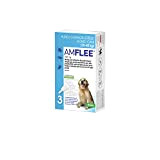 Amflee Spot On Floh- und Zeckenmittel für Hunde von 20-40 kg (L), 3 Einzeldosis-Pipetten mit 268 mg Fipronil, Lösung zum ...