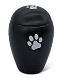 Andächtige Urne 1 Liter für Katze oder Hund drinnen & draußen - handgefertigte Tierurne aus hochwertiger Keramik für Hunde und ...
