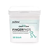 AniForte Denta Clean & Care Fingerpads für Hunde 50 Stück - Fingerlinge zur Zahnpflege & Zahnreinigung, pflegt Zähne & Zahnfleisch, ...