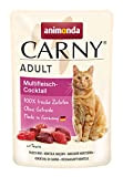 animonda Carny Adult Katzenfutter, Nassfutter für ausgewachsene Katzen, Frischebeutel, Multifleischcocktail, 12 x 85 g