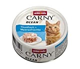 animonda Carny Ocean Katzenfutter, Nassfutter für Katzen, Thunfisch + Meeresfrüchte, 12 x 80 g