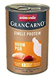 animonda Gran Carno adult Single Protein Hundefutter, Nassfutter für ausgewachsene Hunde, Huhn pur, 6 x 400 g, 6er Pack (6 ...