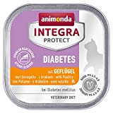 animonda Integra Protect Diabetes Katze, Diät Katzenfutter, Nassfutter bei Diabetes mellitus, mit Geflügel, 16 x 100 g
