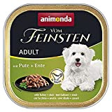 animonda Vom Feinsten Adult Hundefutter, Nassfutter für Erwachsene Hunde, mit Pute + Ente in Sauce, 22 x 150 g