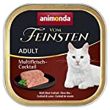 Animonda vom feinsten Nassfutter Katze Adult - mit Multifleisch-Cocktail 32 x 100g - hochwertiges premiere Katzenfutter Nass getreidefrei - Katze ...