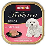 animonda Vom Feinsten Senior Hundefutter, Nassfutter für ältere Hunde ab 7 Jahren, mit Putenherzen, 22 x 150 g