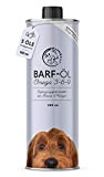Annimally Barf Öl für Hunde 500ml Barföl aus: Lachsöl, Rapsöl, Hanföl & Borretschöl I Futteröl für Hund als Futter Topping ...