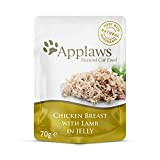 Applaws Natural Wet Cat Food Chicken with Lamb in Jelly 70 g Pouch (Pack of 16)