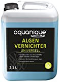 AQUANIQUE Algenvernichter Universell 2,5 l (für 50.000 l) | Teichpflege gegen Algen, Blaualgen, Schwebealgen | sorgt zuverlässig für klares Teichwasser