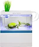 Aquarium Komplettset 5 Liter, Betta Acryl Fischschale mit USB-Stromfilter/automatischer LED-Beleuchtung, für Goldfischschnecken Tropenfische