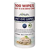 Arava Pet Eye Wipes, 100 Zählen,Groß, für Hunde-Katzen, Welpen & Kätzchen, Natürliche und Aromatherapie Arzneimittel, Entfernt Schmutz, Kruste, Verhindert Reißen ...