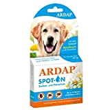 ARDAP Spot On für Hunde über 25kg Natürlicher Wirkstoff Zeckenmittel für Hunde, Zeckenschutz Hund, Flohmittel Hund 3 Tuben je 4ml ...