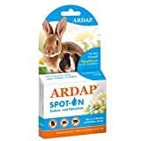 ARDAP Spot On Zecken, Milben & Flohschutz für kleine Heimtiere (Kaninchen, Meerschweinchen, etc.) von 1 bis 4kg Natürlicher Wirkstoff Bis ...