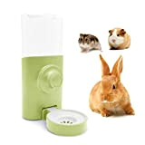 Automatischer Wasserspender Kaninchen [Grün, 600ml] Hängend Haustier Trinkflasche Hasen Meerschweinchen Hamster Chinchilla Frettchen Käfig Wasserflasche