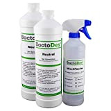 BactoDes Neutral Geruchsneutralisierer, Geruchsentferner, Geruchskiller Reiniger, Urin, Katzenurin, 2 x 1 Liter Spray
