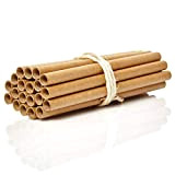 bambuswald© 100 Nisthülsen mit Ø 10mm | 15cm Länge für Wildbienen - 100% ökologische Pappröhrchen für Insektenhotel, Niströhren & Bruthülsen ...