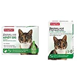 beaphar Zecken- und Flohschutz Spot On für Katzen, Zecken- und Flohschutz mit Margosa Extrakt, 3 x 0,8 ml & Flohschutz ...
