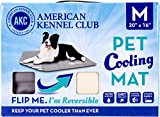 Bow Wow American Kennel Club Kühlmatte für Haustiere, wendbar, robust, Taupe, 50,8 x 40,6 cm