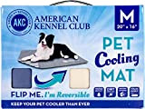 Bow Wow Pet American Kennel Club Wende-Kühlmatte, solide, blau, 50,8 x 40,6 cm