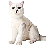 Cat Professional Recovery Anzug, chirurgische Erholung Shirt für Bauchwunden Bandagen Kegel Alternative für Katzen nach Operationen medizinischer Anzug weiche Haustierkleidung ...