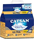 Catsan Ultra Plus – Katzenstreu aus feinen natürlichen Tonkörnchen – 1 x 10 Liter