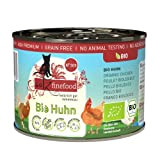 catz finefood Bio Katzenfutter Huhn - N° 503 - Nassfutter für Katzen - 6 x 200 g - Ohne Getreide ...