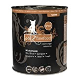catz finefood Purrrr Wildschwein Monoprotein Katzenfutter nass N° 109, für ernährungssensible Katzen, 70% Fleischanteil, 6 x 800g Dose