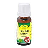 cdVet FlohEx SpotOn rein pflanzliches Flohmittel 10 ml - natürlicher Flohschutz ohne Chemie für Hunde, Katzen und alle Wirbeltiere