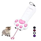 CeMeow 7-in-1 LED Pointer Interaktives Spielzeug für Katzen und Hunde Pfotenform LED-Beleuchtungsspielzeug Haustier-Trainingswerkzeug
