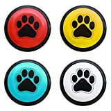 Chunhee Trainingsglocken für Haustiere,Hund Türklingel Hundeglocken für Katzentraining, Aufgezeichnete Kommunikation Potty/Essen Sie etwas/Hinausgehen Interaktives Spielzeug Haustier Werkzeug 4 Farben