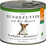 defu Hund | Bio Truthahn Sensitive | Premium Bio Hundefutter | Nassfutter Menü für Hunde (12x200g)