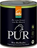 defu Hund | PUR Bio Hofhuhn | Premium Bio Hundefutter | Ergänzungsfuttermittel Nassfutter für Hunde (800g)