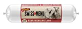 DeliBest SWISS MENU Rind-Menu mit Reis I Nassfutter Hund aus 100% Schweizer Rindfleisch I getreidefrei & ohne andere Zusätze I ...